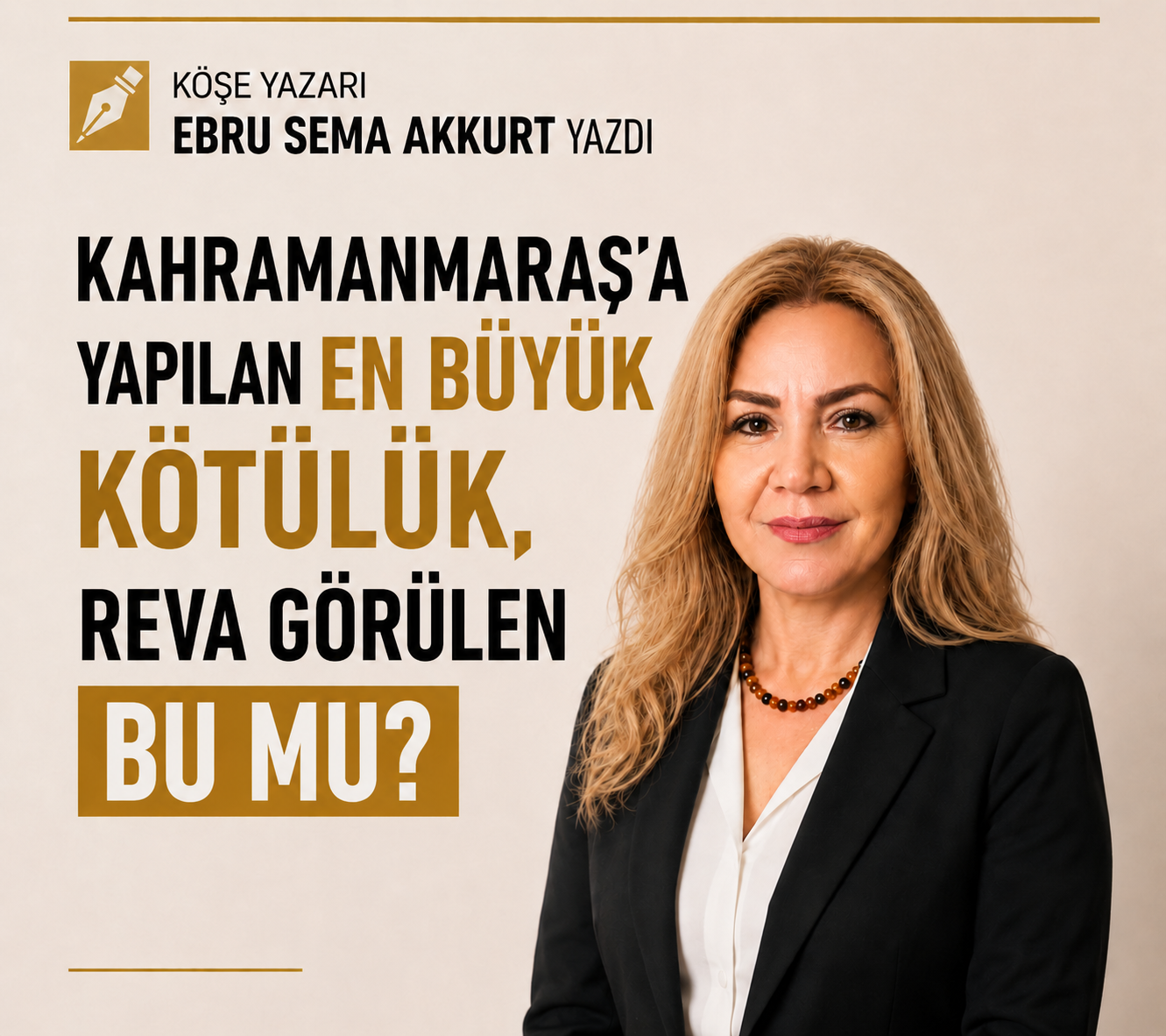 KAHRAMANMARAŞ’A YAPILAN EN BÜYÜK KÖTÜLÜK, REVA GÖRÜLEN BU MU?
