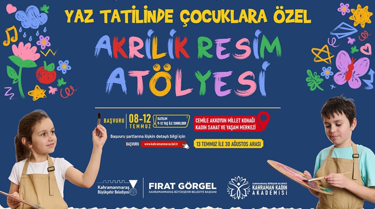 Büyükşehir’den Çocuklara Yaz Hediyesi; Akrilik Resim Atölyesi Başlıyor